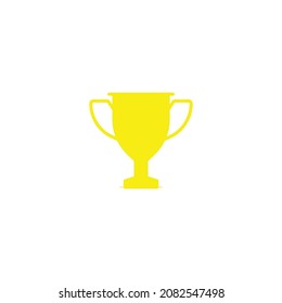 Award and reward concept. Vibrant vector line icon of winner cup isolated on white background
