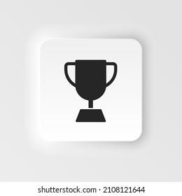 Award, reward icon - Vector. Simple element illustration from UI concept. Award, reward icon neumorphic style vector icon