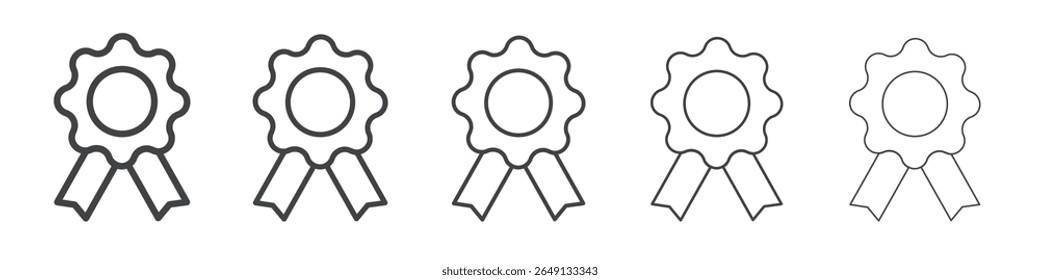 Award reward medal icon outline ilustration vector symbol