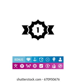 Award ribbon badge 