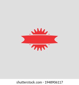 Icono plano de la cinta de premio. Símbolo del premio del certificado de estilo simple. Elemento de diseño de logotipo. Impresión de camisetas. Vector para pegatinas.