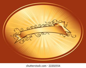 fundo padrão de ouro da fita de prêmio (pode ser usado como capa de embalagem de caixa)