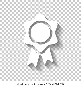 award ribbon icon black