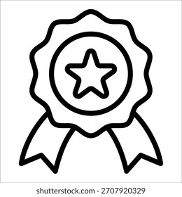 Award Ribbon Icon Element For Design