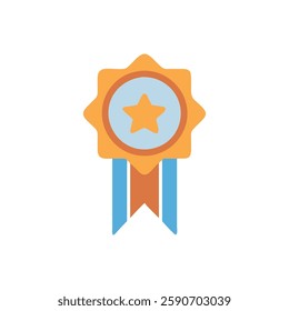 Award Ribbon Icon for Recognition and Achievement