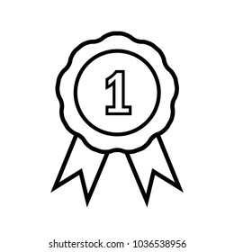 award ribbon icon vector