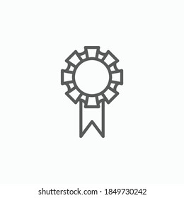 award ribbon icon, award vector