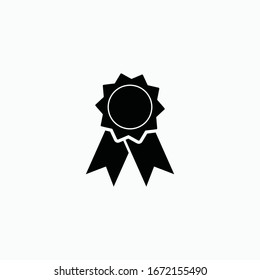 Award Ribbon Icon Vector Sign Symbol Isolated