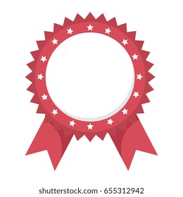 Award ribbon isolated