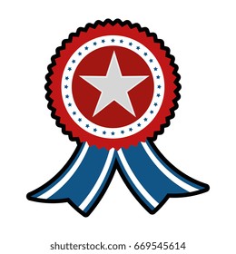Award ribbon isolated