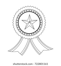 Award ribbon isolated