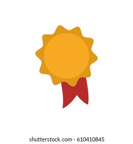 Award ribbon isolated icon vector illustration graphic design