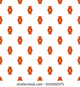 Award ribbon pattern seamless in flat style for any design
