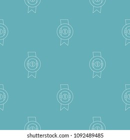 Award ribbon pattern vector seamless repeating for any web design
