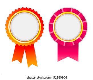 award ribbon, rosette