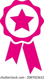 Vector de iconos de la estrella de la cinta de opciones de premio