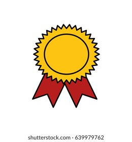 Award ribbon symbol