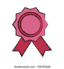 Award ribbon symbol icon vector illustration graphic design