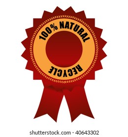 Award ribbon with text