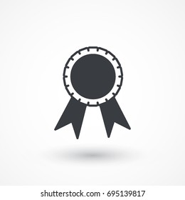 Award Ribbon vector icon. Winner achievement sign. Champion medal emblem. Success symbol
