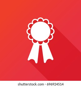 Award Ribbon vector icon. Winner achievement sign. Champion medal emblem. Success symbol
