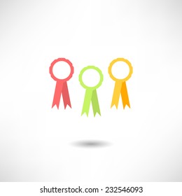 Award Ribbons icon set