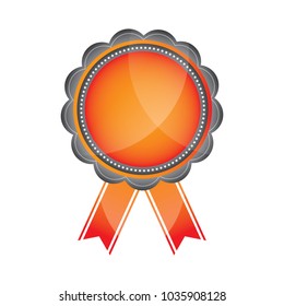 Award Ribbons on white background