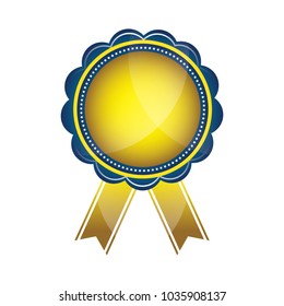 Award Ribbons on white background