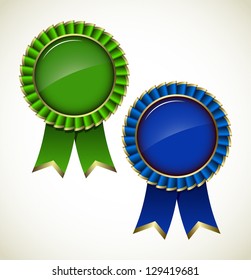 Award Rosette - Ribbon Icon - vector set EPS10