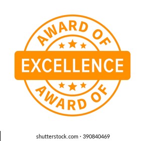 Award Or Seal Of Excellence Badge, Label Or Stamp Vector Icon