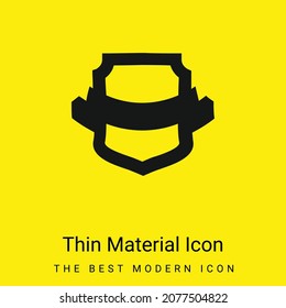 Forma Escudo de premio icono de material amarillo brillante mínimo