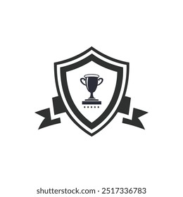 Award Shield Star vector. black shield star badge. Police Badge Outline vector