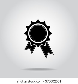 Award sign icon, vector illustration. Flat design style 