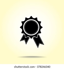 Award sign icon, vector illustration. Flat design style 
