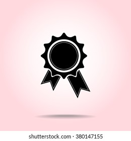 Award sign icon, vector illustration. Flat design style 
