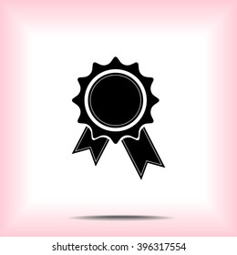 Award sign icon, vector illustration. Flat design style 