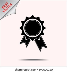 Award sign icon, vector illustration. Flat design style 