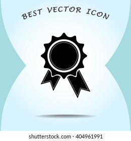 Award sign icon, vector illustration. Flat design style 