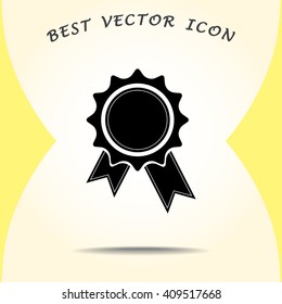 Award sign icon, vector illustration. Flat design style 