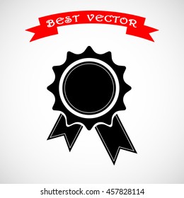 Award sign icon, vector illustration. Flat design style 