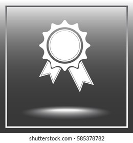 Award sign icon, vector illustration. Flat design style 