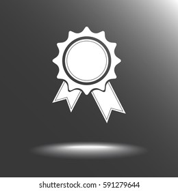 Award sign icon, vector illustration. Flat design style 