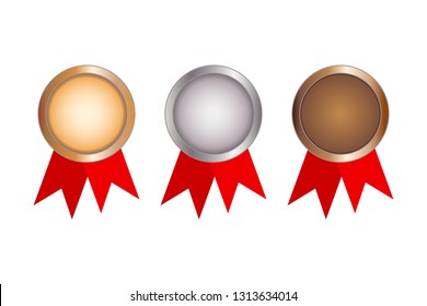 Award. Stamp icon. Medal vector template.