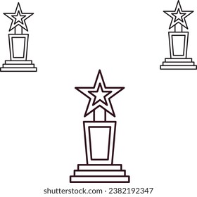 Award, star icon. Simple thin line, outline vector of awards icons for ui and ux, website or mobile application on white background - Copy.eps