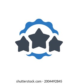 Award star icon. Vector EPS file.
