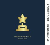 award star icon. Vector illustration EPS 10.