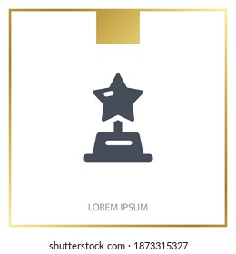 award star icon. Vector illustration EPS 10.