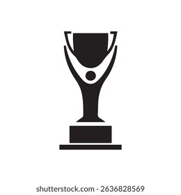 Award Statue logo icon illustration flat