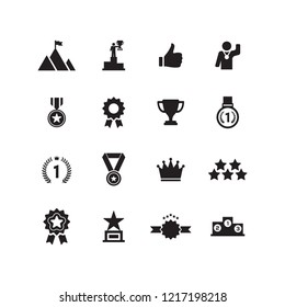 AWARD AND SUCCESS ICON SET