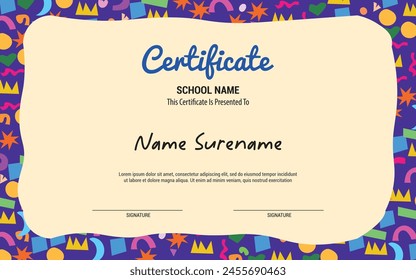 Plantilla de premios para escolares
